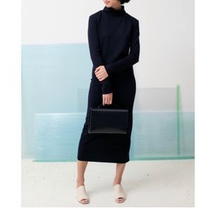 Jesse Kamm Navy Midi Dress